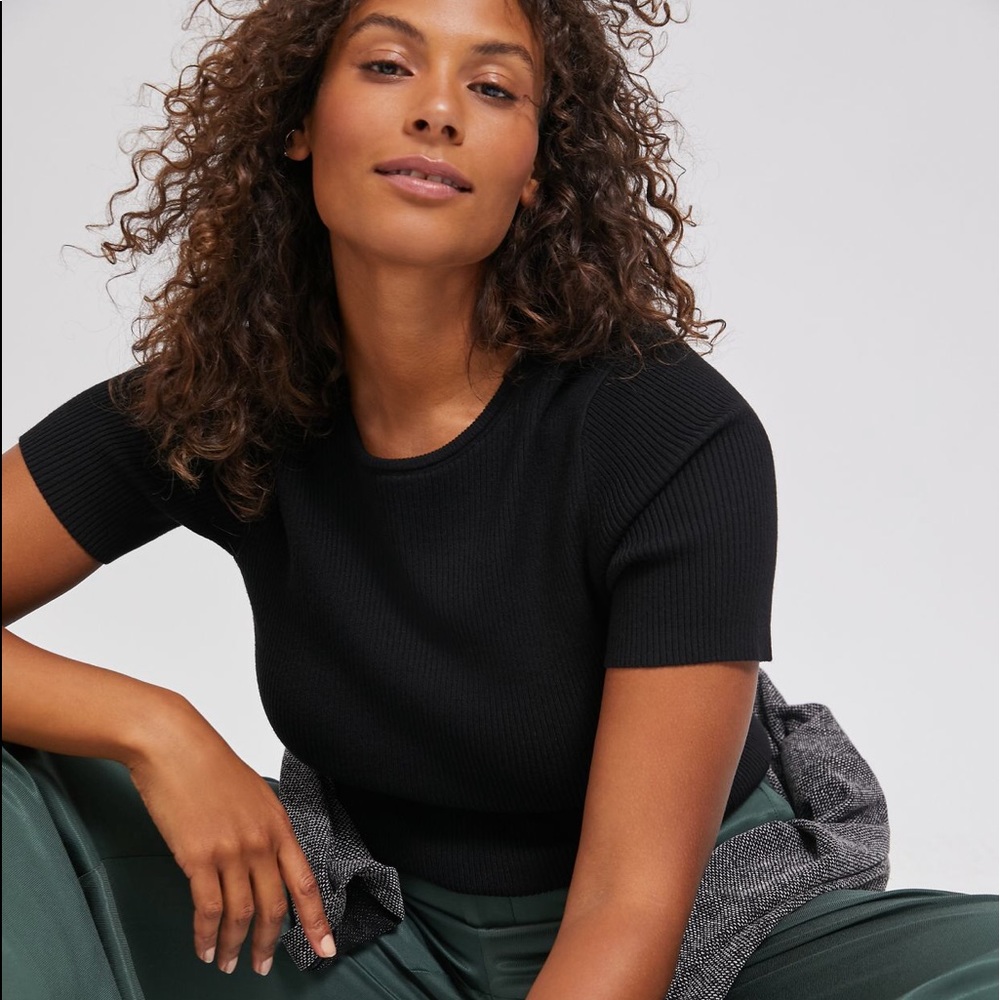 Anthropologie | Josefa Ribbed Tee | Size XS - Picture 2 of 8